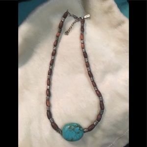 J.Jill 925 sterling turquoise necklace